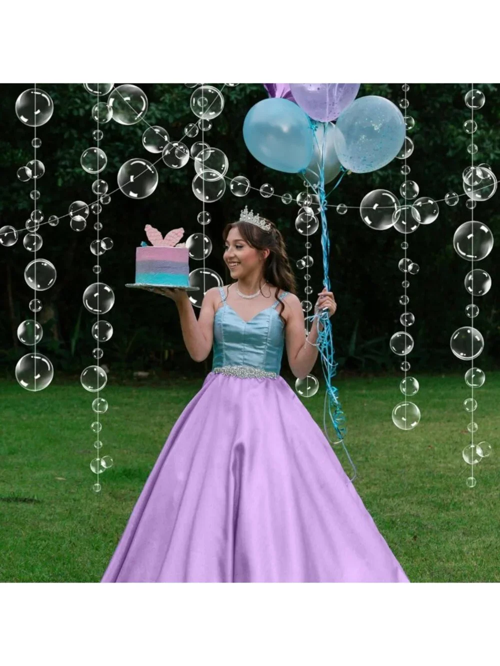 Under the Sea Bubble Garland - Mermaid Birthday Decor, Ocean Theme Party